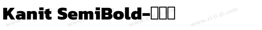 Kanit SemiBold字体转换